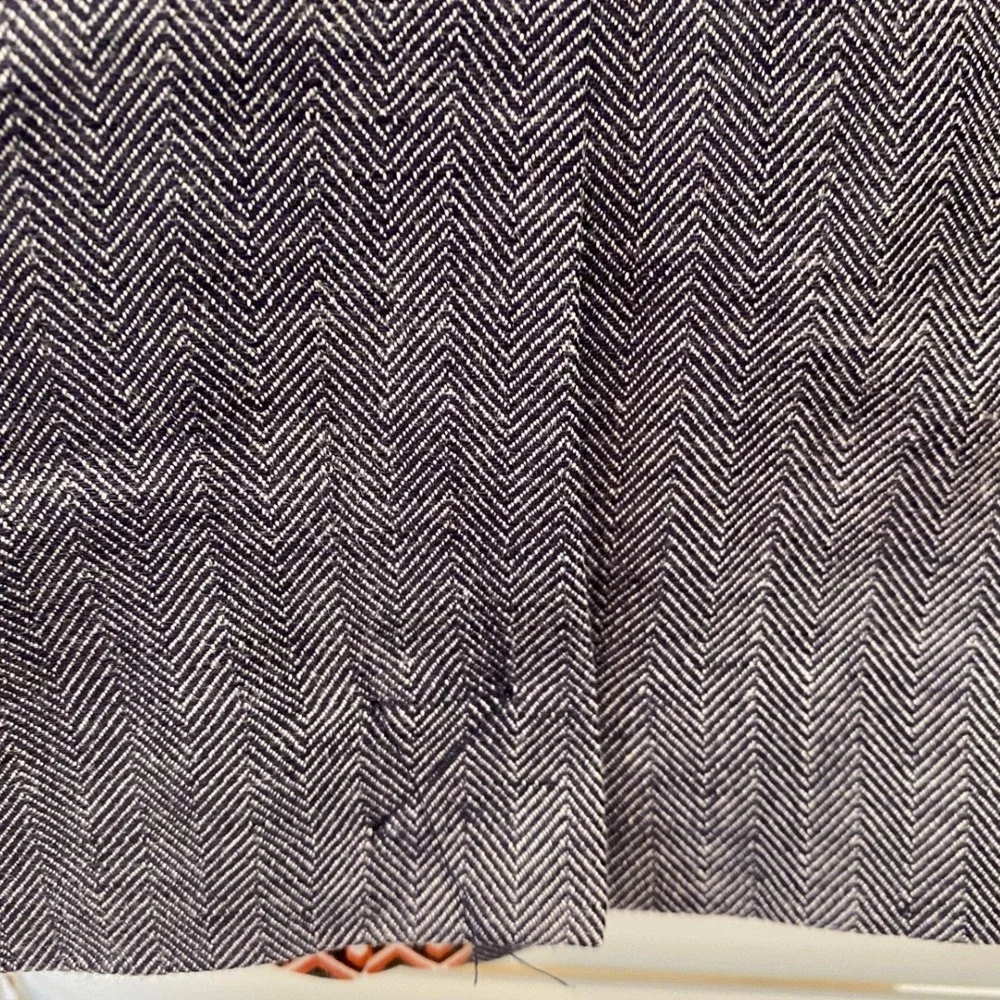 Ted Baker London Mens Gray‎ Herringbone Cotton Linen Blazer Jacket Size 3 38R